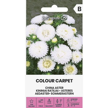 Image 1 of Seklos Астри Бели Цветен килим Callistephus chinensis L Ness Colour Carpet