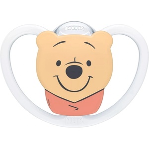 Nuk Силиконова залъгалка NUK Perfect Match Air - 6-18 м, Мечо Пух, бяла (10176354) - baby