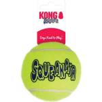 KONG air squeaker tennis ball large - играчка за куче от гума, тенис топка, с пищялка - 1 бр - САЩ - ast1be