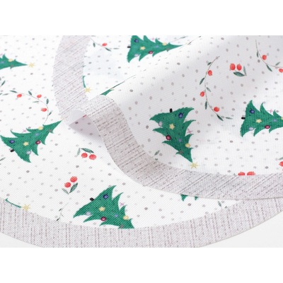 Dreamy Linens Vianočné prestieranie teflónové Stromčeky 30 cm
