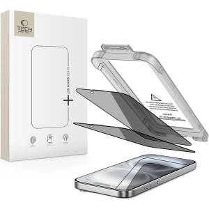 Tech-Protect Szklo prywatyzujace tech-protect quick set spy+ 2-pack iphone 15 / 16 privacy (5906302318803)