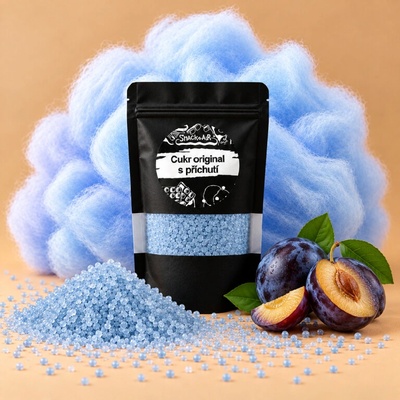 SnackAir Cukr Švestka na cukrovou vatu a sladký popcorn 200 g