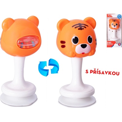 Mikro trading Chrastítko Tygr s přísavkou 12 cm