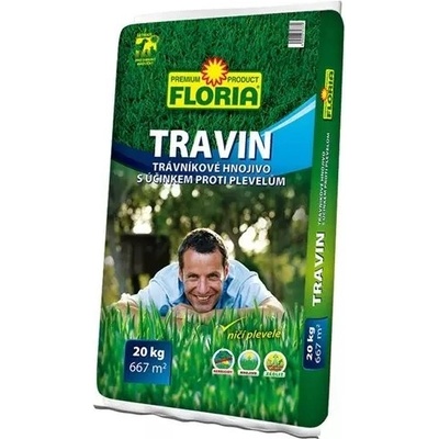 Agro Floria Travin trávnikové hnojivo 20 kg