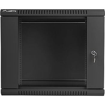 Lanberg rack cabinet 19 wall-mount 9U / 600x600 for self-assembly (flat pack), black (WF01-6609-10B)