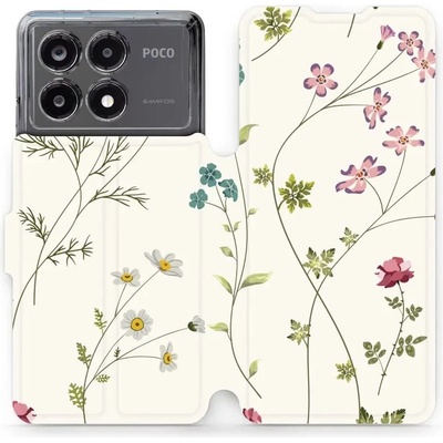 Mobiwear Xiaomi Poco X6 Pro 5G MD03S Tenké rostlinky s květy