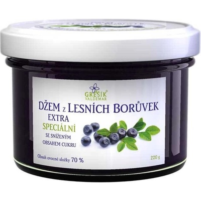 Grešík Džem z lesných čučoriedok extra Špeciálna 220 g