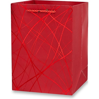 Dárková papírová taška - velikost M, red