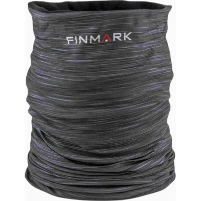Finmark multifunctional scarf with fleece multifunkční šátek tmavě šedá
