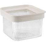 HORECANO HOME-Кутия за съхранение квадратна КРЕМ 550ml 11.3x11.3xh8.3cm (32106C) (017434)