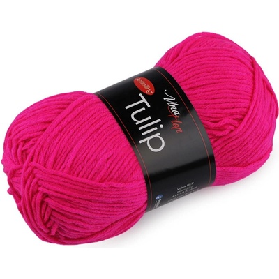 Pletací příze Tulip 100 g Varianta: 27 (41102) růžová neon, Balení: 1 ks 46223/99538/270070