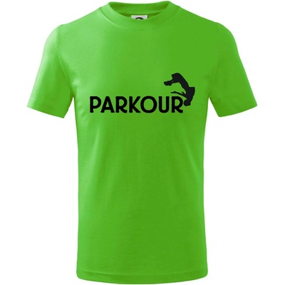 Parkour salto tričko detské Apple Green