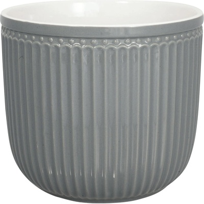 GreenGate Сива керамична саксия Alice, ø 14 cm - Green Gate (STWFPOAMALI8204)