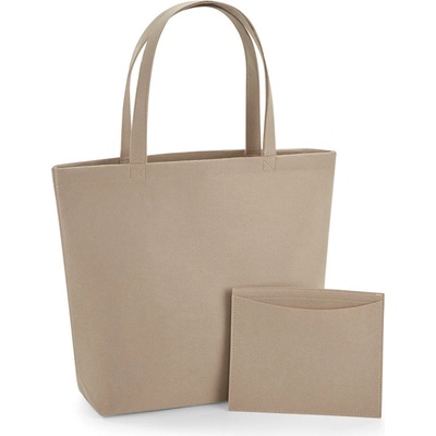 BagBase Nákupná taška BG721 Sand 49x39x13,5 cm