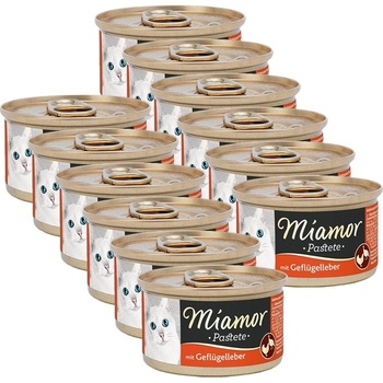 Miamor Pastete пастет с пилешки черен дроб 12 x 85 г