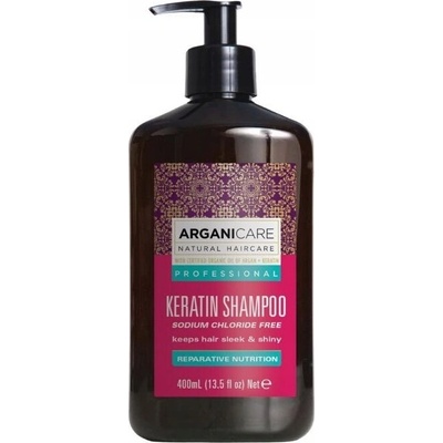 Arganicare keratin šampon pro regeneraci a hydrataci 400 ml