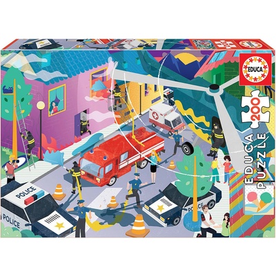 Educa Пъзел Educa от 200 части - На помощ (EDU18609)