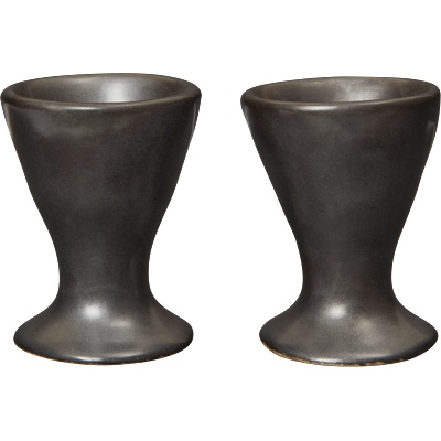 Ferm Living Flow Чаши за яйца черни, 2 бр (1104271926)