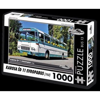 Image 1 of Retro cars - Puzzle BUS No. 13 KAROSA ŠD 11 European bus (1968) - 1000 - 1 000 piese