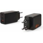 Urban Armor Gear SRGE Променливотоково зарядно устройство USB+2 Type-C гнездо 65W, PD бързо зарядно устройство, ЧЕРНО 9B443711V4040 (9B443711V4040)