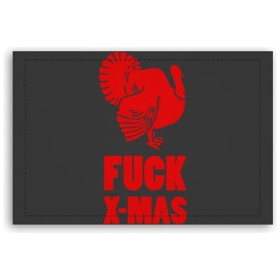 Fotoobraz 60x40 cm malý Fuck Xmas