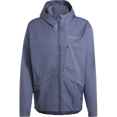 adidas Men's Terrex Xploric Windproof Cotton Long Sleeve Rain Anorak - Shadow Navy