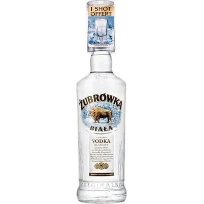 Zubrowka Biala Vodka 37,5% 0,7 l (darčekové balenie 1 pohár)