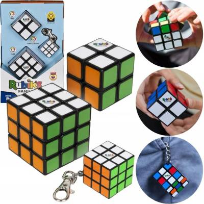 Rubikova kostka sada trio 3x3 + 2x2 a 3x3 přívěšek