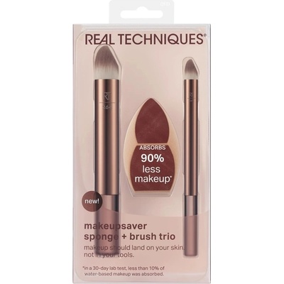Real Techniques Makeupsaver Sponge Brush Trio sada štětců