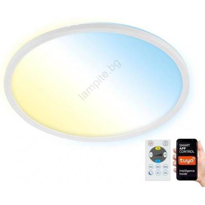 Briloner - LED Димируем плафон SLIM LED/22W/230V Wi-Fi Tuya + д. у (BL1226)