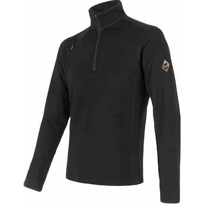 Sensor Merino Upper zip Černá