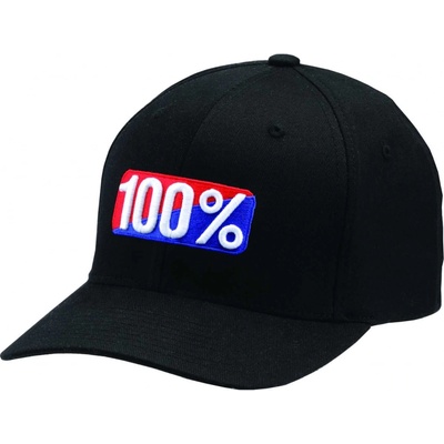 100% CLASSIC X-FIT FLEXFIT HAT BLACK
