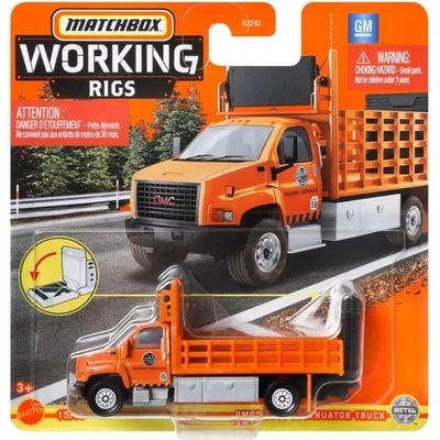 Matchbox Working Rigs GMC 3500 Attenuator Truck autíčko