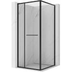 Mexen Linea плъзгаща душ кабина 95 x 95 см, прозрачна, черна - 8E1-095-095-70-70 (8E1-095-095-70-70)