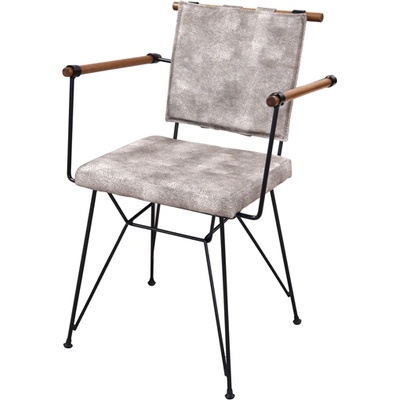 МЕТАЛЕН СТОЛ ХОРЕКАНО С ДЪРВО И ВЪЗГЛАВНИЦА (0146128)