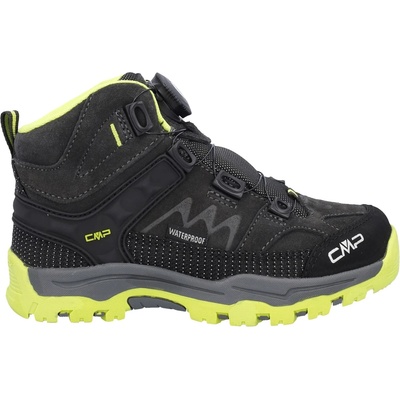 CMP Детски туристически обувки CMP Kid's Kiruna Mid Fitgo Trekking Shoes WP Walking boots - Piombo / Acido - размер 36 (EU) (702-3743-0319)