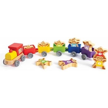 Hape Влакче с маймунки и числа (E1075)