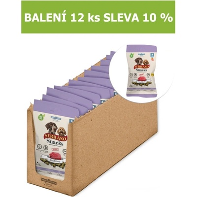 Serrano Snack Dog Beef 100 g 12 ks