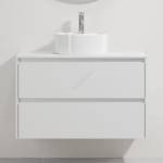 Bath Deluxe Шкаф за баня с умивалник TRONDHEIM/VIKEDAL, 90 x 57 x 46 см, бял (SETBT0150A)