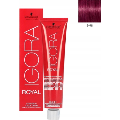 Schwarzkopf Igora Royal 9-98 světlá blond fialová červená 60 ml
