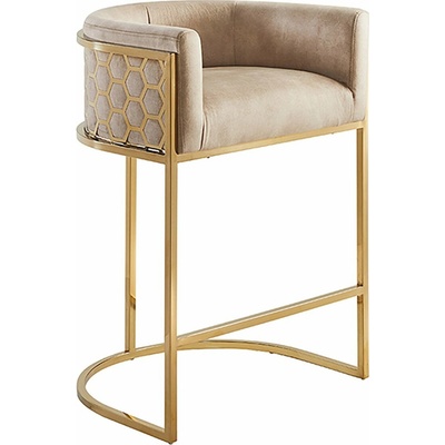 Interior DE BZ47503 ELEGANCE 88 cm béžová / zlatá samet