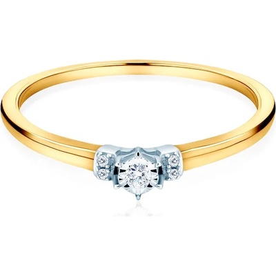 SAVICKI Годежен пръстен Savicki: двуцветно злато, диамант