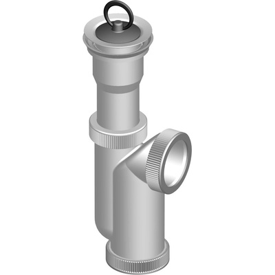TEXIM Sifon dřezový DN 40/50 nerez mřížka 70mm T 705 – Zboží Dáma