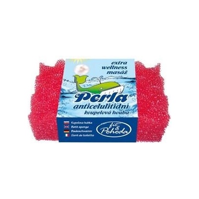 Perla koupelová houba anticelulitidní 14 x 9 x 5,5 cm – Zboží Mobilmania