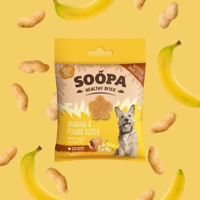SOOPA Zdravé maškrty s banánom a arašidovým maslom 50 g 50 g
