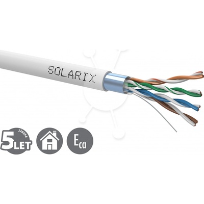 Solarix SXKD-5E-FTP-PVC Cat5E, drôt, PVC, krabica, 305m