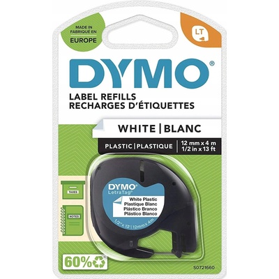 páska DYMO 59422 LetraTag White Plastic Tape (12mm) (S0721660/S0721560)