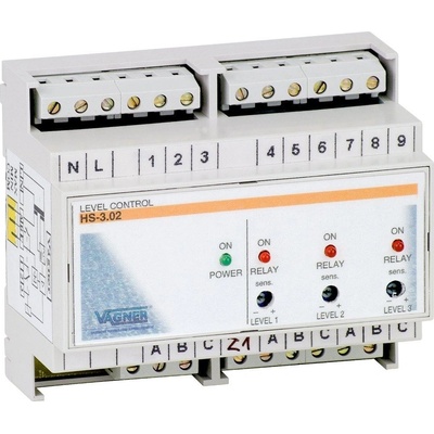 Vágner Pool Elektronické hlídání hladiny v akumulační jímce + 7x sonda na DIN lištu