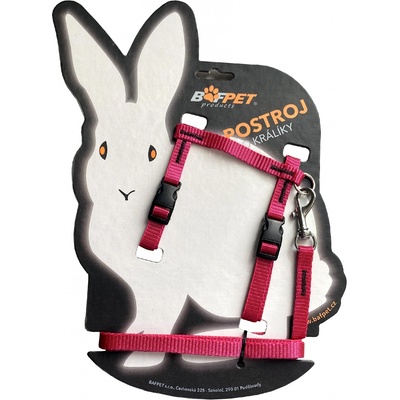 Bafpet Set KRÁLÍK kšír + vodítko Fuchsie 24-37cm 20411J