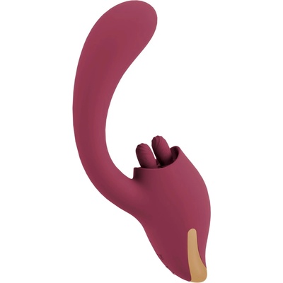 Javida 2 Function Vibrator Vibration & Licking Purple